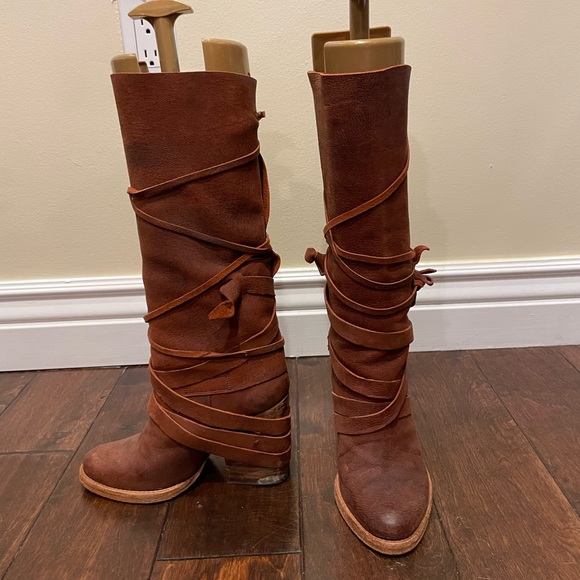 Free People Shoes - Free People Strappy Heeled Boots
